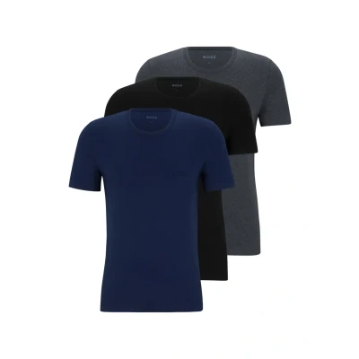 Imagen de BOSS Classic 3 PACK Camiseta interior, Hombre, Talla: Medium, Open blue