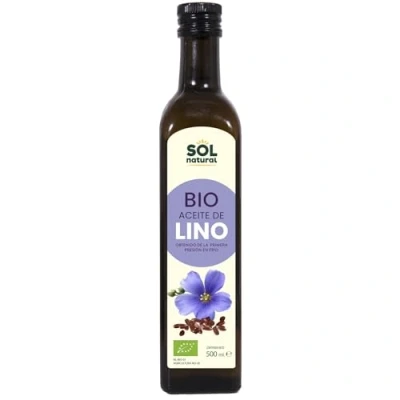Imagen de SOLNATURAL Aceite DE Lino Bio 500 ml, Estándar, Único