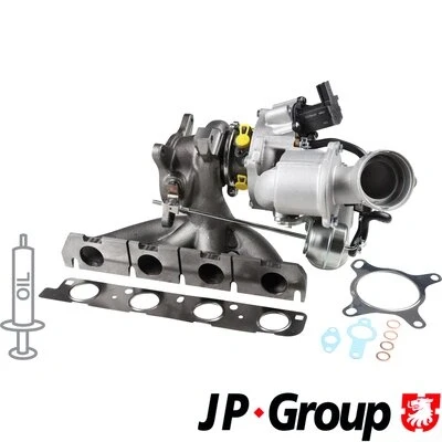 Imagen de JP GROUP 1117408000 Turbocompresor de gases escape incl. kit juntas AUDI: A4 B8 Berlina, Q5, A5 Coupé