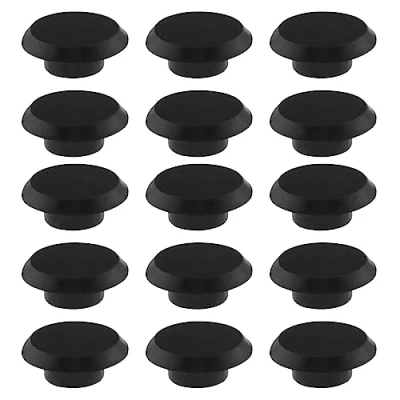 Imagen de 50 unidades de tornillos hexagonales para muebles, tapas protectoras plástico dispositivos mecánicos, automóviles, color negro M6