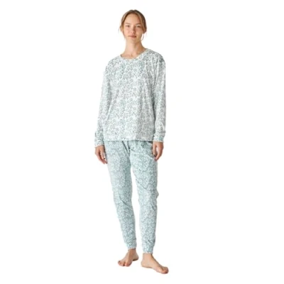 Imagen de Pijama Mujer Terciopelo Manga Larga Invierno JJBEP1000. Invierno, Mujer, para Larga, Conjunto