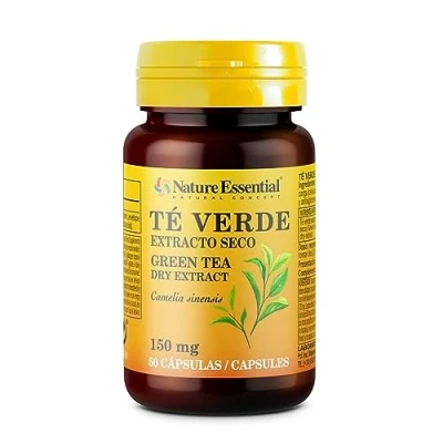 Imagen de Nature Essential Te Verde 150 Mg Ext. Seco Formato 50 Cápsulas Antioxidante y Antiinflamatorio Ayuda al metabolísmo