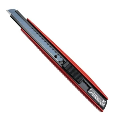 Imagen de NT CUTTER Premium Evolution PMG Series Cuchillo utilitario de aluminio fundido a presión con bloqueo automático (PMGA EV01) acero inoxidable 9 mm