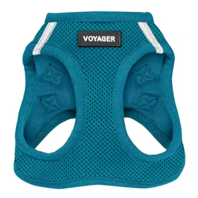 Imagen de Voyager Step in Air Arnés para Perro, Malla Todo Tipo de Clima, Reflectante, sin tirones Perros pequeños y medianos Gatos, Seguro con Cierre Velcro, Hebilla, Anillos en D Dobles,