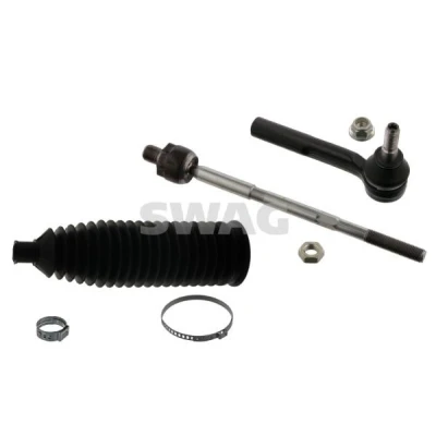 Imagen de SWAG 40 94 3732 Barra de dirección Eje delantero, derecha con abrazaderas, manguito OPEL: Astra H Hatchback