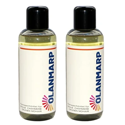 Imagen de Olanmarp detergente suave para lana concentrado líquido lana, Angora, alpaca, plumón, mohair (480 ml, sin red de lavado)