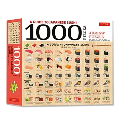 Imagen de A Guide to Japanese Sushi 1000 Piece Jigsaw Puzzle: Finished Size 29 in x 20 inch (73.7 50.8 cm)