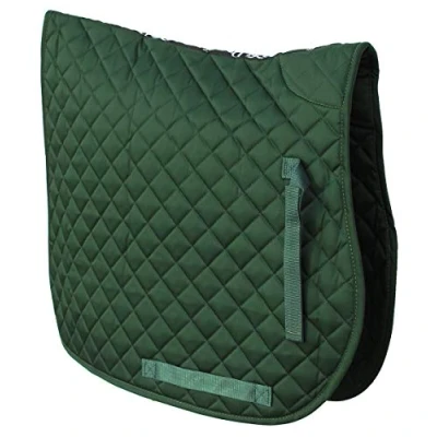 Imagen de Rhinegold Cotton Quilted Saddle Cloth COB Green Tela para sillín, Verde