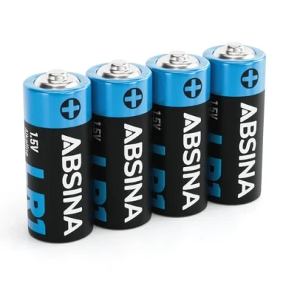 Imagen de ABSINA 4X Pilas LR1 N Lady para abridores de Puertas Garaje, calculadoras y Mucho más Pila 1,5V Alcalina a Prueba Fugas Larga duración 1.5V, Batteries, 1.5V