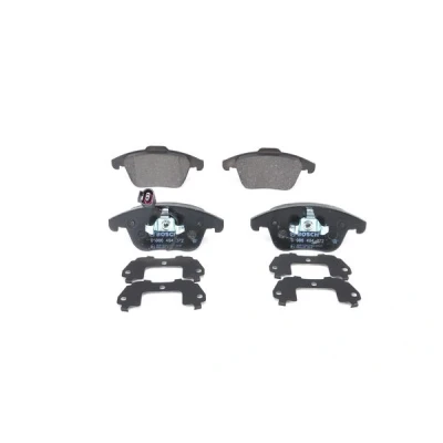 Imagen de BOSCH 0 986 494 372 Juego de pastillas freno Low Metallic con sensor desgaste incorporado Chapa antichirridos, clip émbolo norauto,