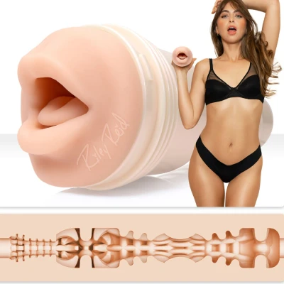 Imagen de Fleshlight Riley Reid Insomnia (Mouth) Masturbador Masculino Experiencia Real Superskin Fácil de Limpiar