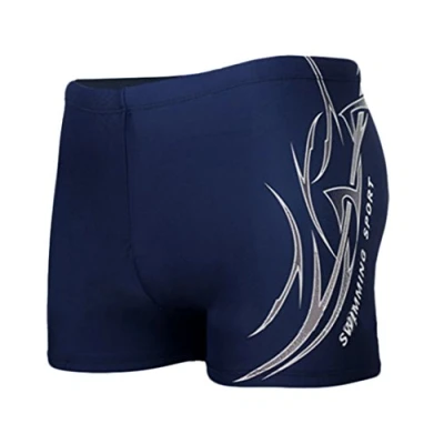 Imagen de HHD® Bañador para Hombre, de Buena Elasticidad, Bordado Trunks Boxers Slip baño con Parte Delantera Playa, Deporte, natación, Buceo