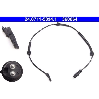 Imagen de ATE 24.0711 5094.1 Sensor de ABS 557 RENAULT: LAGUNA 2, 2 Grandtour, ESPACE 4