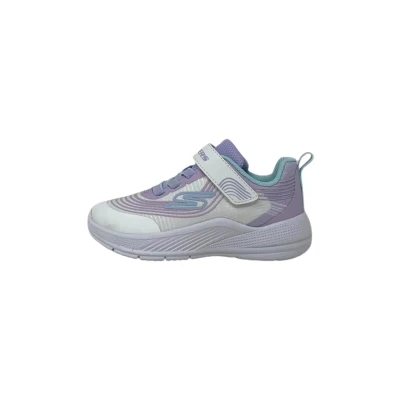 Imagen de SKECHERS MICROSPEC ADVANCE para: JUNIOR color: White Mesh/Lavender Trim/Mint Trim talla: 21