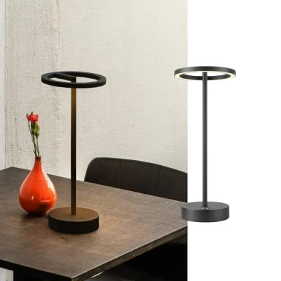 Imagen de SLV Lámpara LED recargable Vinolina One, negra, 2.700 K, altura 33 cm