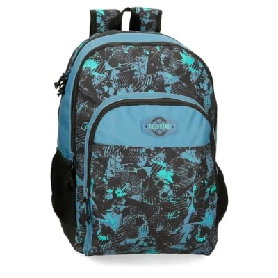 Imagen de Roll Road Soccer Mochila Escolar Adaptable a Carro Negro 33x44x17 cms Poliéster 24,68L