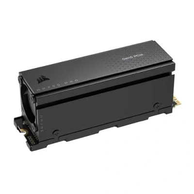 Imagen de Corsair MP700 Pro con Refrigerador por Aire 4TB SSD M.2 PCIe Gen5 x4 NVMe 2.0 2280 Lectura Secuencial de hasta 12.400 MB/s NAND TLC Alta Densidad Negro