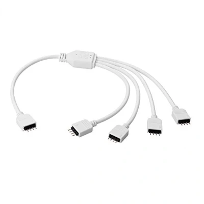 Imagen de Sienoc 1 a 4 Distribuidor de Cable extensión Conector del RGB LED Franja Pines