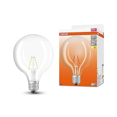 Imagen de OSRAM Lámpara LED Star Globe125 de para la base E27, forma globo, aspecto filamento, 250 lúmenes, blanco cálido (2700k), reemplazo bombillas convencionales 25W, no Dimmable, 1 paquete