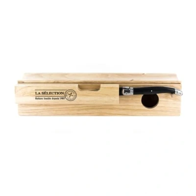 Imagen de Bistrot CMKD3158 Caja/Tabla EMBUTIDO C/Cuchillo, Madera, Beige, 32.700000000000003 x 10.8 7.7 cm