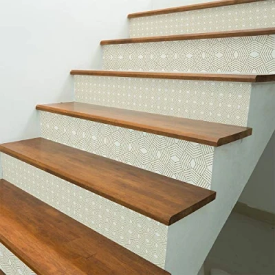 Imagen de Ambiance Sticker col stairs ROS A930_30x105X3 Pegatinas de Pared, Vinilo, Multicolores, 90 x 105 cm, 6 Unidades