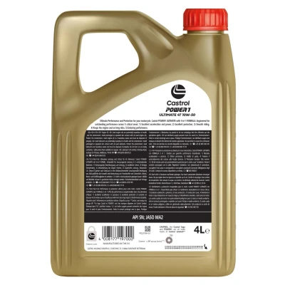 Imagen de Castrol Power 1 Ultimate 4T 10W 50 4L Aceite de motor 15FFAD