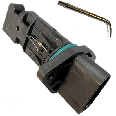 Imagen de Twowinds Caudalímetro Compatible con Audi A3 A4 A6 A8, Seat Leon Toledo, Skoda Fabia, VW Bora Phaeton, F00C2G2047 Medidor Masa Aire, Flujometro (llave incluida)