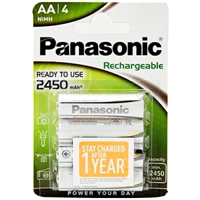 Imagen de Panasonic Blister 4 Pilas Recargables LR6 AA EVOLTA READY TO USE