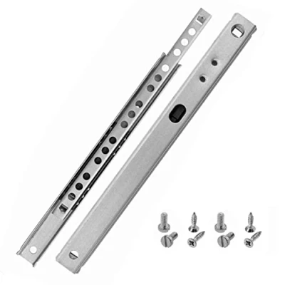 Imagen de HELPMATE Nut Riel para cajones (17 mm de longitud, 182 mm, 1 par, 2 unidades, incluye material fijación)