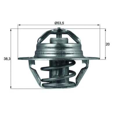 Imagen de MAHLE ORIGINAL TX 88 88D Termostato, refrigerante 53,5 con junta RENAULT: 19 I Chamade, CLIO 2, Kangoo I, CITROËN: Saxo Hatchback