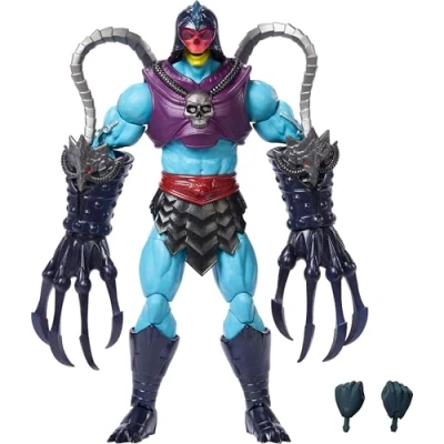 Imagen de Masters of the Universe Masterverse Terror Claws Skeletor Figura de acción con 30 puntos articulación, juguete MOTU 17,78cm, diseño y enormes manos para atacar, JBP81