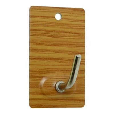 Imagen de Brinox B70260Z Percha mediana adhesiva, 2,6 x 4,3 2,1 cm, color madera