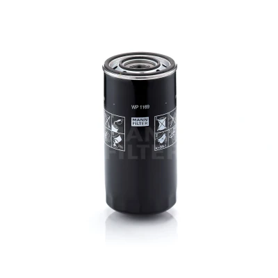 Imagen de MANN FILTER WP 1169 Filtro de aceite M 30 X 2 con válvula bloqueo retorno enroscable IVECO: EuroCargo I III