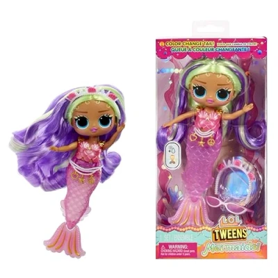 Imagen de L.O.L. Surprise! Tweens Mermaid Cleo Clove Muñeca de Moda con Cola Que Cambia Color, Aleta Móvil y Bonitos Accesorios Juguetes para Niños Coleccionistas a Partir 4 Años