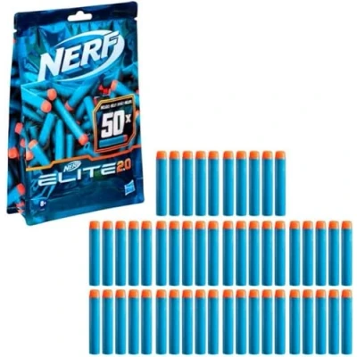 Imagen de Nerf Pack de Repuesto 50 Dardos Elite 2.0 Incluye Oficiales, Compatible con Todos los lanzadores