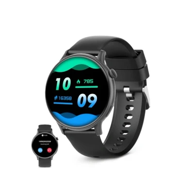 Imagen de KSIX Core 2 Reloj Inteligente Hombre Mujer con Llamadas y Notificaciones de APPs Smartwatch Modos Deportivos, Pulsómetro, Oxígeno, Sueño Compatible Asistente Voz Negro