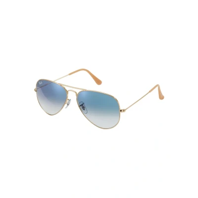 Imagen de Ray Ban Aviator Large Unisex Gafas de sol, Talla: 58, Gold crystal gradient light blue