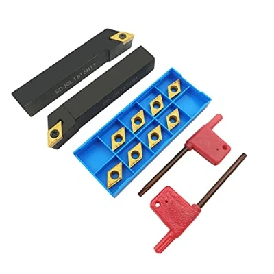 Imagen de Barra de mandrinar SDJCR1616H11+SDJCL1616H11 torno externo titular herramienta torneado con 10 piezas DCMT32.51/DCMT11T304 HMP NC3020 carburo inserción