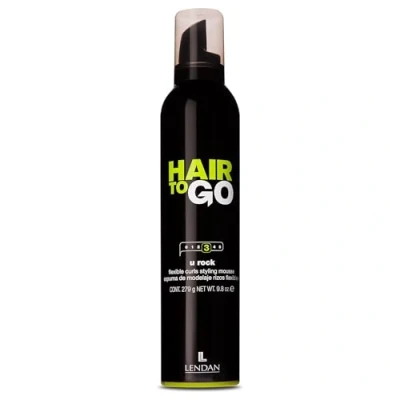 Imagen de LENDAN Espuma Pelo Rizado Hair To Go U Rock 300 ml Fijación Flexible con Efecto Memoria Larga Duración Antiencrespamiento Cabello Protector de Calor para el