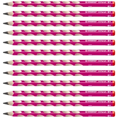 Imagen de Lápiz de grafito ergonómico STABILO EASYgraph START Caja con 12 unidades Modelo para DIESTROS
