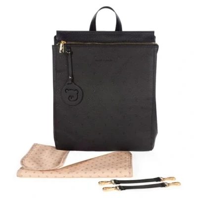 Imagen de Pasito a London Black, Mochila Cambiador Unisex bebé, Negro, Grande