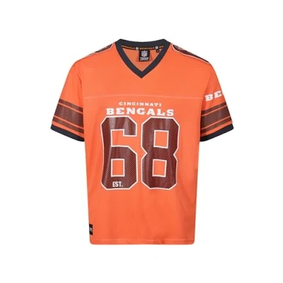 Imagen de Recovered Cincinnati Bengals Orange NFL Oversized Jersey Trikot Mesh Relaxed Top