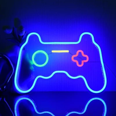Imagen de YUEYYNS Neon Juego,Luz de Neón a Gamer Fiesta en la Habitación Sala Juegos Navidad Bar Decoración Regalo Letrero Gamepad