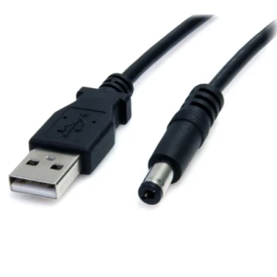 Imagen de StarTech.com Cable Adaptador 2m USB A Conector Coaxial Barrel Alimentación Corriente 5,5mm 5V DC 1x Macho Tipo M