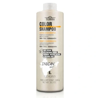Imagen de LENDAN Champú Pelo Teñido Terra Color Shampoo 1000 ml Evita la Oxidación del y Prolonga su Duración Aporta Luminosidad Protección Fortalece el Cabello Melena Brillante Vegano