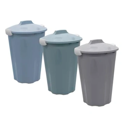 Imagen de Cubo de basura universal 40 L, tapa con bloqueo en 3 colores