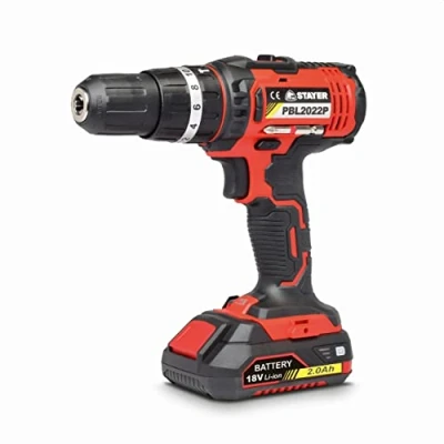 Imagen de Taladro atornillador percutor a batería 18v, 2 bat. 2.0ah profesional, con 3 funciones pbl 2022 pk