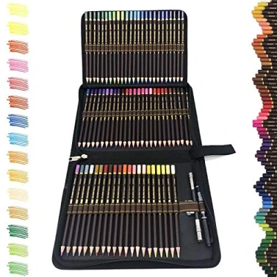 Imagen de ZZONEART Set de 72 Lapices Colores Profesionales, Material Dibujo y Bosquejo, Incluye Caja Cremallera Portátil, Ideal para Adultos Niños