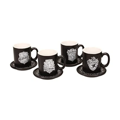Imagen de SD toys Tazas Regalo 4 Emblemas Harry Potter, Multicolor