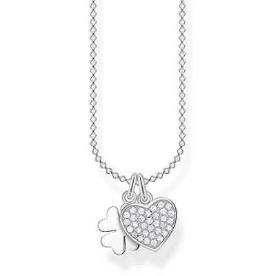 Imagen de Thomas Sabo Collares con Símbolo Plateado, Collar de Trébol